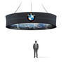 Round Hanging Banner 10ft - 36in with Outside Graphic