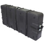 Black Plastic Carrying Case with Wheels 53 in (W) x 23.75 in (H) x 7.5 in (L) (220023)
