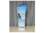 Brandcusi Curved Fabric Double-Sided Banner Stand with Shelve Kit