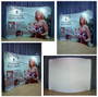 8ft WaveLine Wide Curved Tabletop Fabric Display