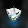 WaveLight® Casonara Blimp Cube 360º Hanging Light Box Display - 200L