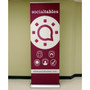 33.5" Retractable Banner Stand 33.5" up to 92" Vinyl Graphic Package