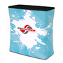 Waveline Counter Shipping Case Podium with Graphic