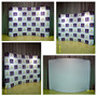 6ft WaveLine Wide Curved Tabletop Fabric Display