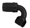 #12 120 Deg Hose End Black