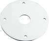 Scuff Plate Aluminum 1/2in Hole 4pk