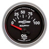 2-1/16in S/C II Oil Pressure Gauge 0-100psi