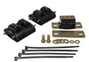 SBC Motor & Trans Mount Kit Zinc Finish Black