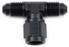 Fitting #8 Tee Female Swivel On Side Black