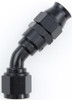 Hose Fitting #10 45 Deg PTFE Black