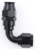 Hose Fitting #10 90 Deg PTFE Black