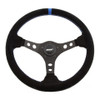 Suede Racing Steering Wheel w/Center Marker