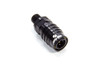 Q/R 1/8 NPT Straight Socket Valved Black