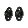 SBC #12 Water Pump Port Adapters - Black (2pk)