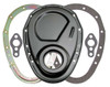 SBC Black 2pc Timing Cover