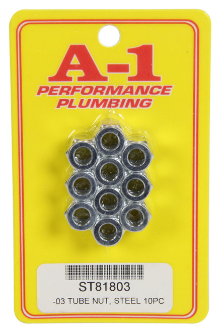 #3 Steel Tube Nut 10pk