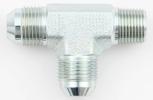 Male Run Tee Steel #8 To 1/2 Npt