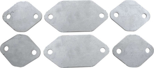 Exhaust Block Off Plates SBC Aluminum