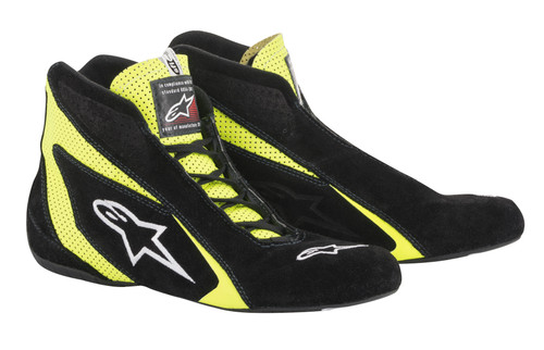 SP Shoe Blk /Fluo Yellow Size 7