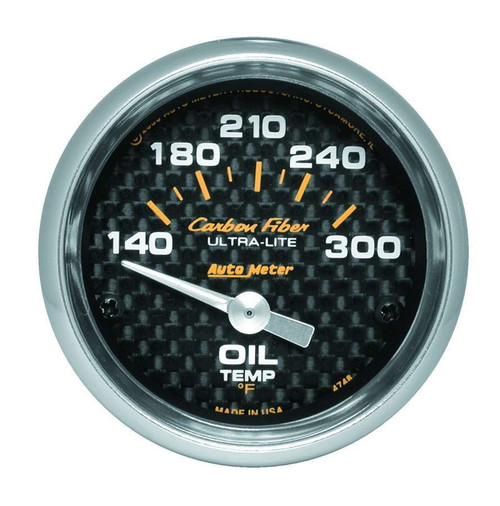 2-1/16in C/F Oil Temp. Gauge 140-300