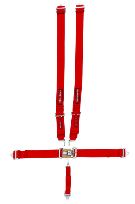 Harness 3in 5pt L&L Red Pull Down Bolt-In