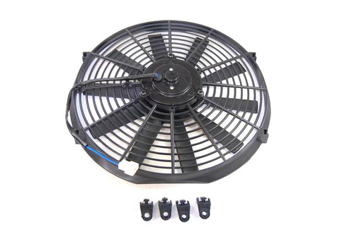 14In Electric Fan Black Straight Blade