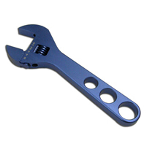 8In Adjustable Aluminum Wrench Blue
