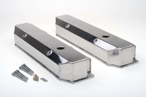 BBM Fabricated Alum Valve Covers Polished