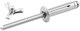 Sm Hd Rivet 250Pk Silver Flange Type Alum Mandrel