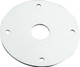 Scuff Plate Aluminum 1/2in Hole 4pk