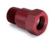 3/8in Npt Aluminum Temp. Adapter Fitting - Red