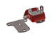 BBC Engine Motor Mount Chrome Finish Red Each