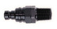 Q/R Male 1/2 NPT Plug Black