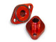 BBC #12 Water Pump Port Adapters - Red (2pk)