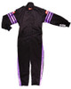 Black Suit Single Layer Kids X-Large Purple Trim