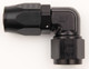 #10 90 Deg Dbl Swivel Forged Hose End Black