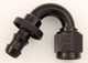 #12 150 Deg Push-On Hose End Black