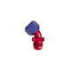 #12 45 Deg Fem Swivel to Male Flare Adapter