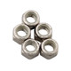 S/S 6pt. Fine Nyloc Nuts - 3/8-24 (5)