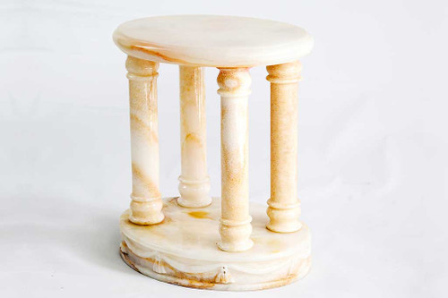 Marble Accents - Honey Onyx Marble Pedestal / Plant Stand
Marble Table, Marble Pedestals, Marble Planter, White Marble Table, Indian Marble Table,
