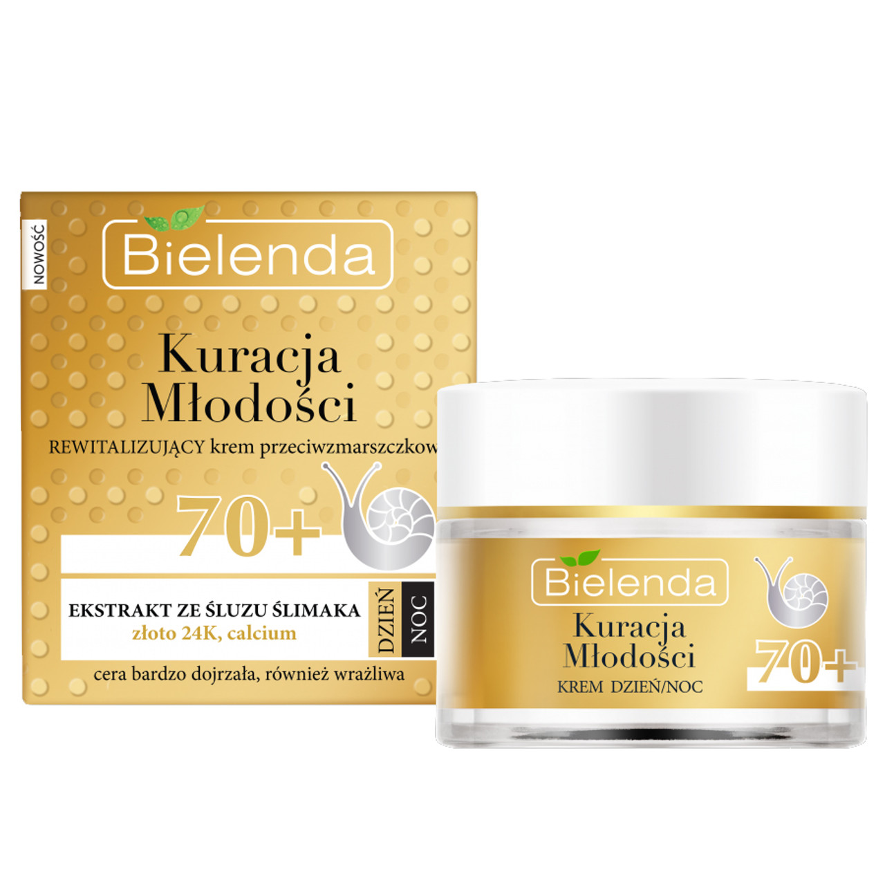 Bielenda - YOUTH THERAPY Revitalizing Anti-Wrinkle Day & Night Cream 70+,  50ml - The Polish Store