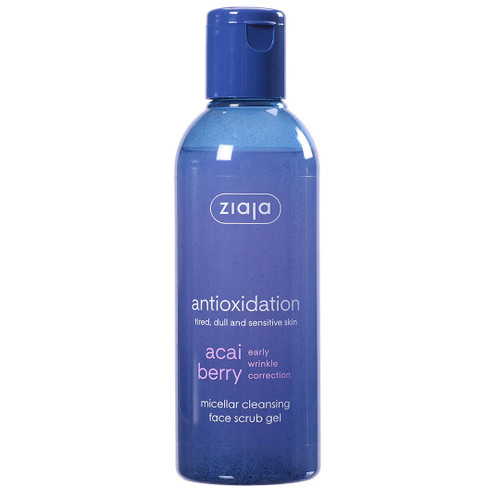 Ziaja Acai Berry Micellar Face Cleansing Scrub Gel, Vegan, 200ml