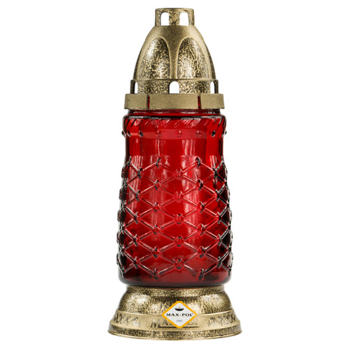 Cemetery Memorial Candle Glass - Z949