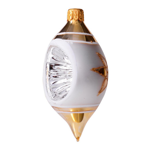 Folkstar Lemon Reflector Gold Christmas Tree Ornament