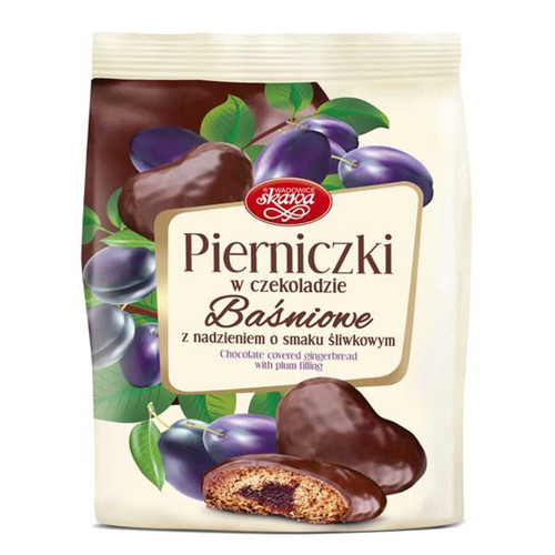 Skawa - Chocolate Covered Gingerbread Plum Hearts 150g