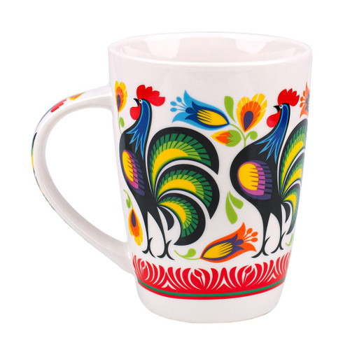 Folkstar Polish Folk Jacek Mug - Lowicz Roosters