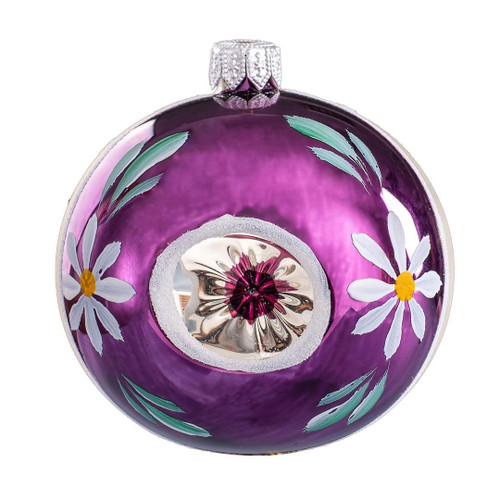 Folkstar Flower Reflector Purple Christmas Tree Ornament