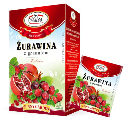Malwa Cranberry & Pomegranate Tea Bags, 20 x 2g