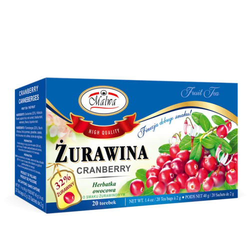 Malwa Cranberry Tea Bags, 20 x 2g