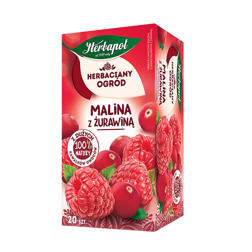Herbapol Raspberry & Cranberry Tea Bags, 20 x 2.7g